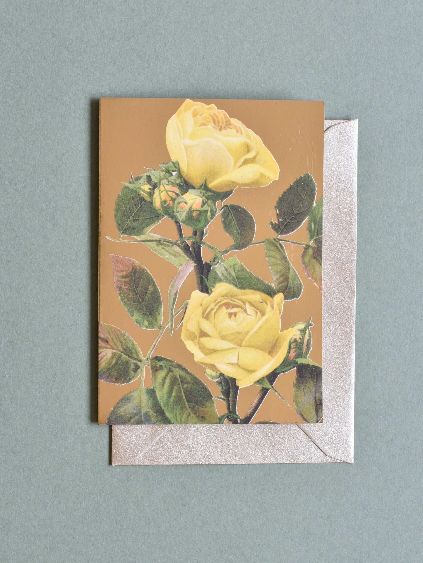 YELLOW ROSES GREETING CARD