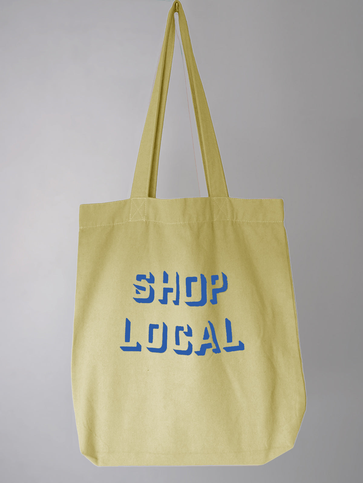 SHOP LOCAL YELLOW CANVAS