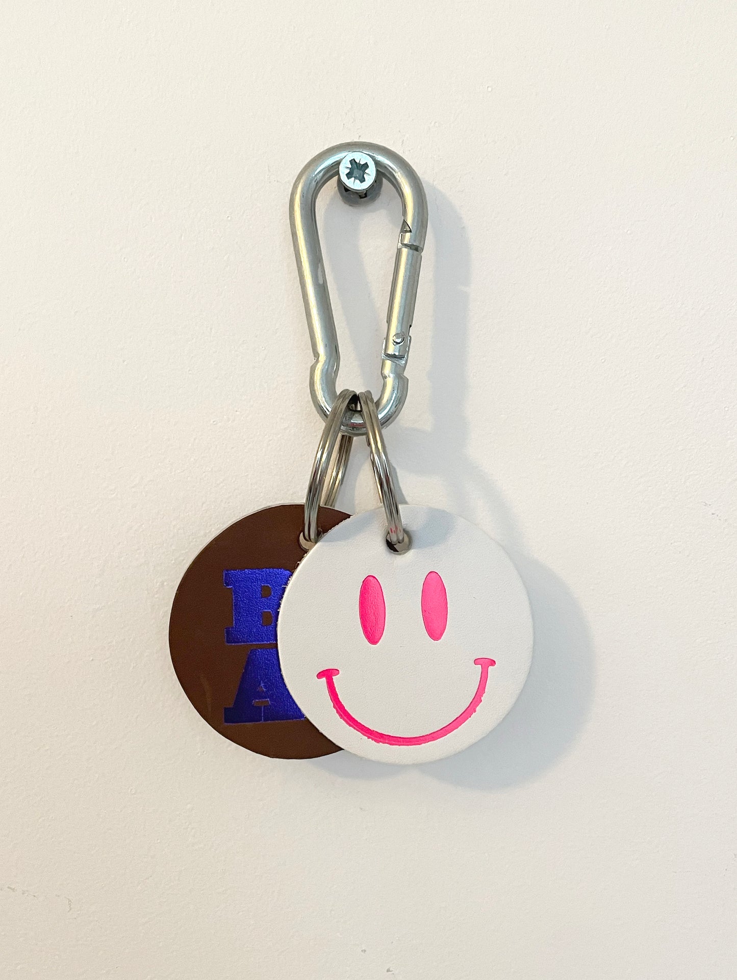 Smiley and boat keyrings