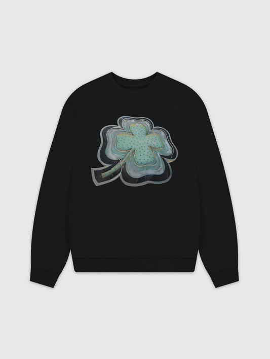 VEGAS CLOVER BLACK SWEATSHIRT