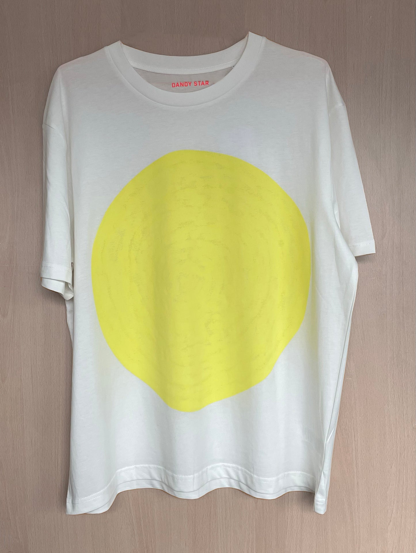 Painted yellow dot t-shirt