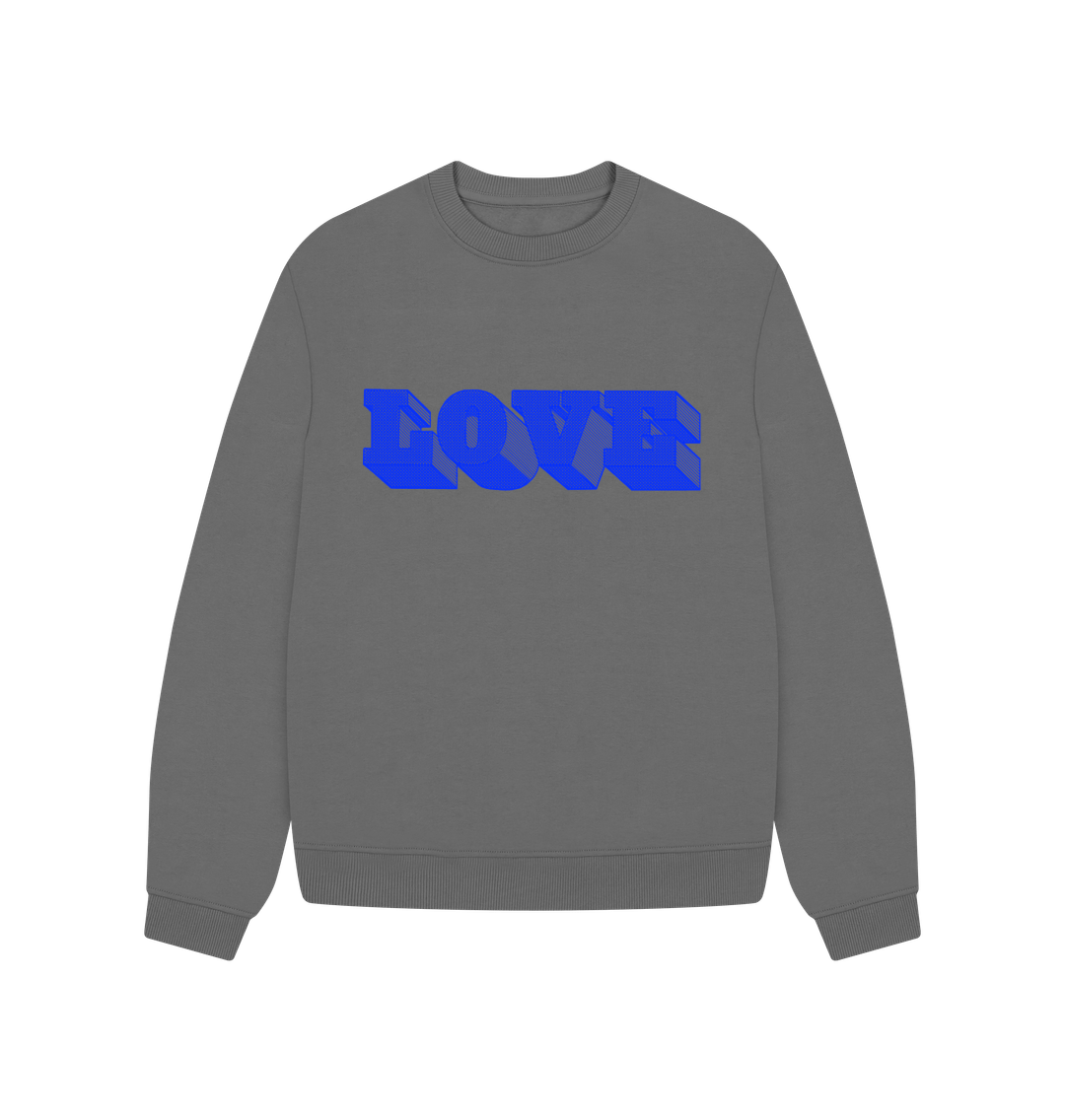 Slate Grey Printed Sweater Front