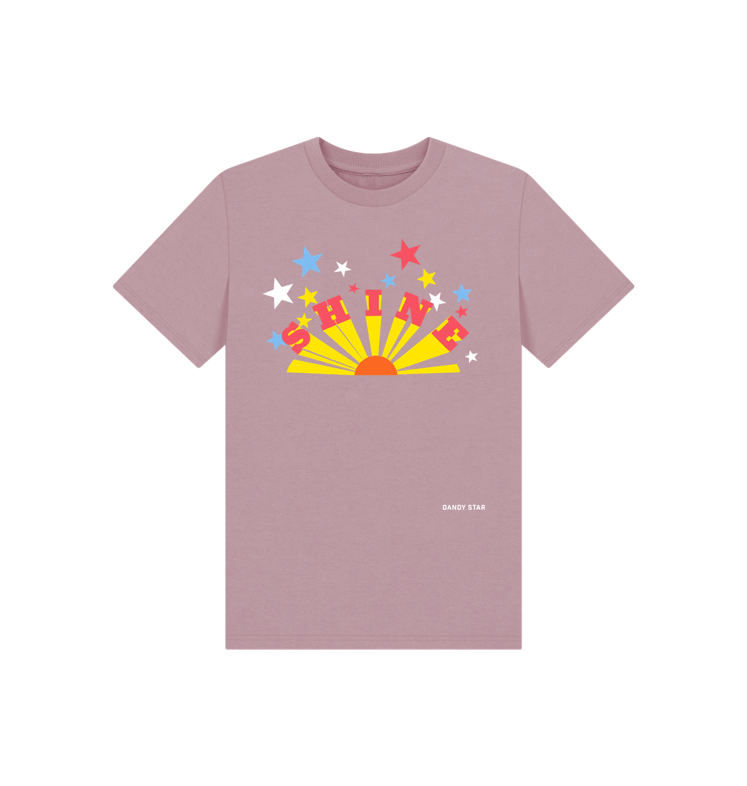 Mauve Printed Kids T-Shirt