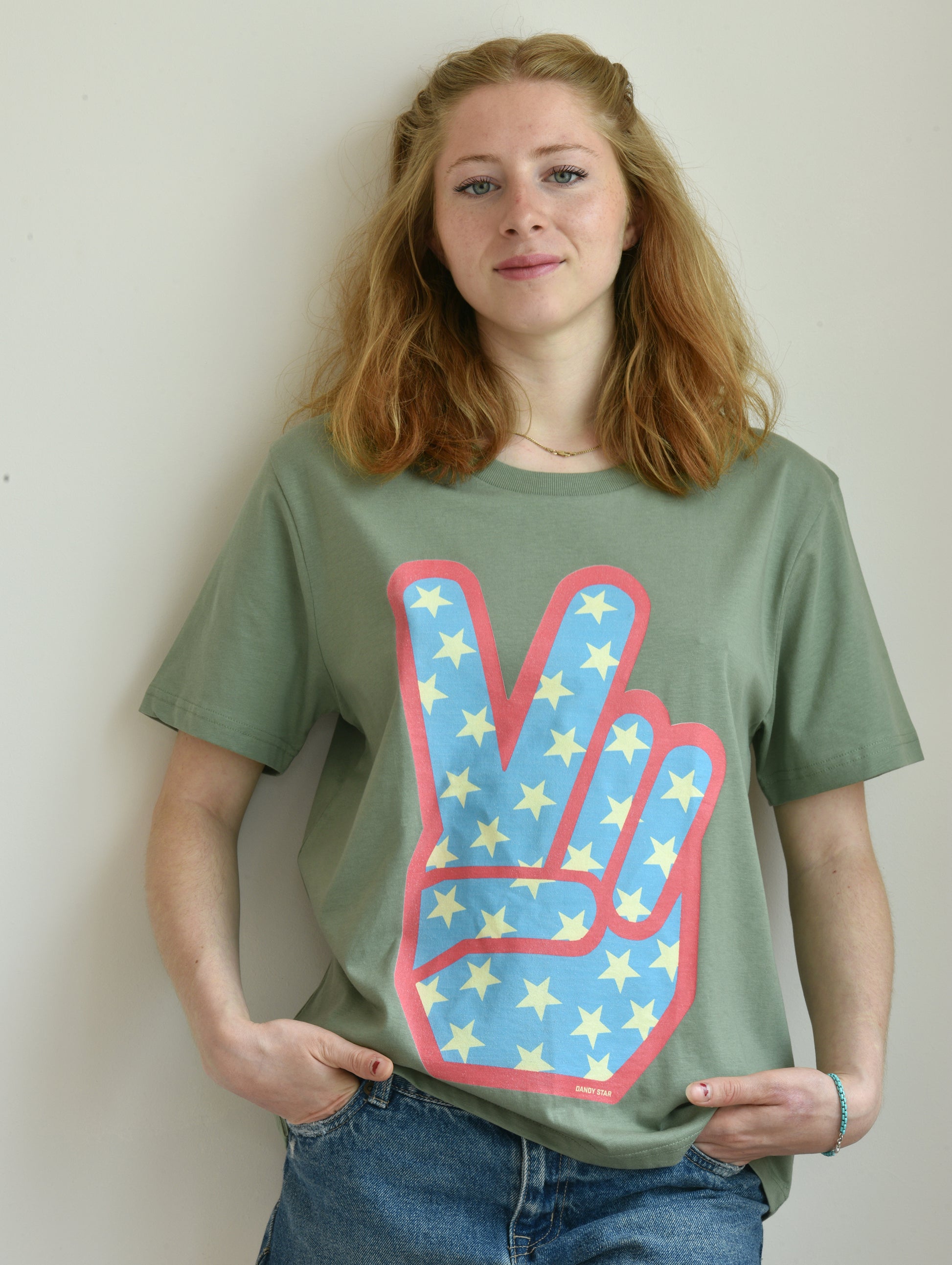 green peace sign t-shirt