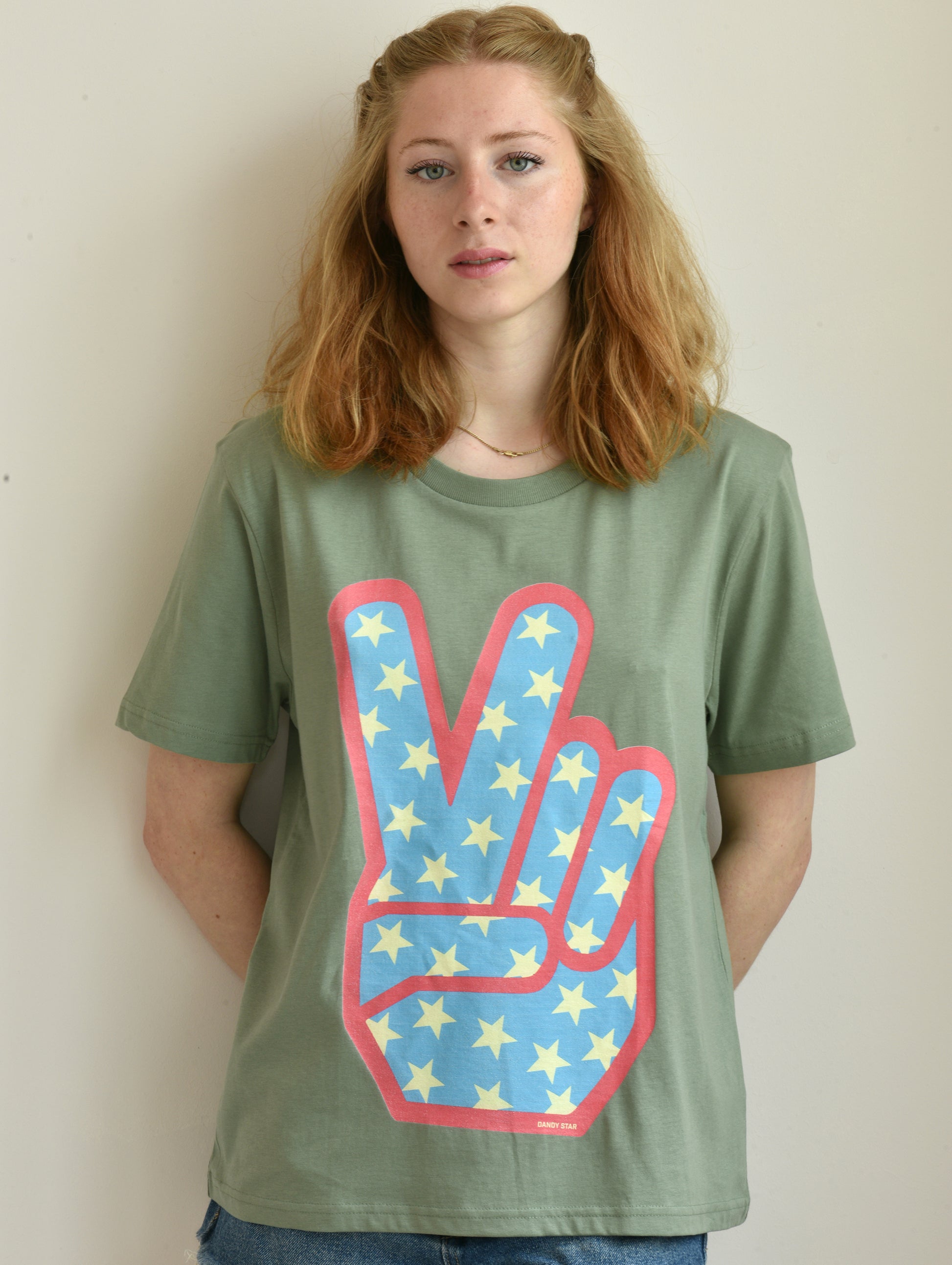 green peace sign t-shirt