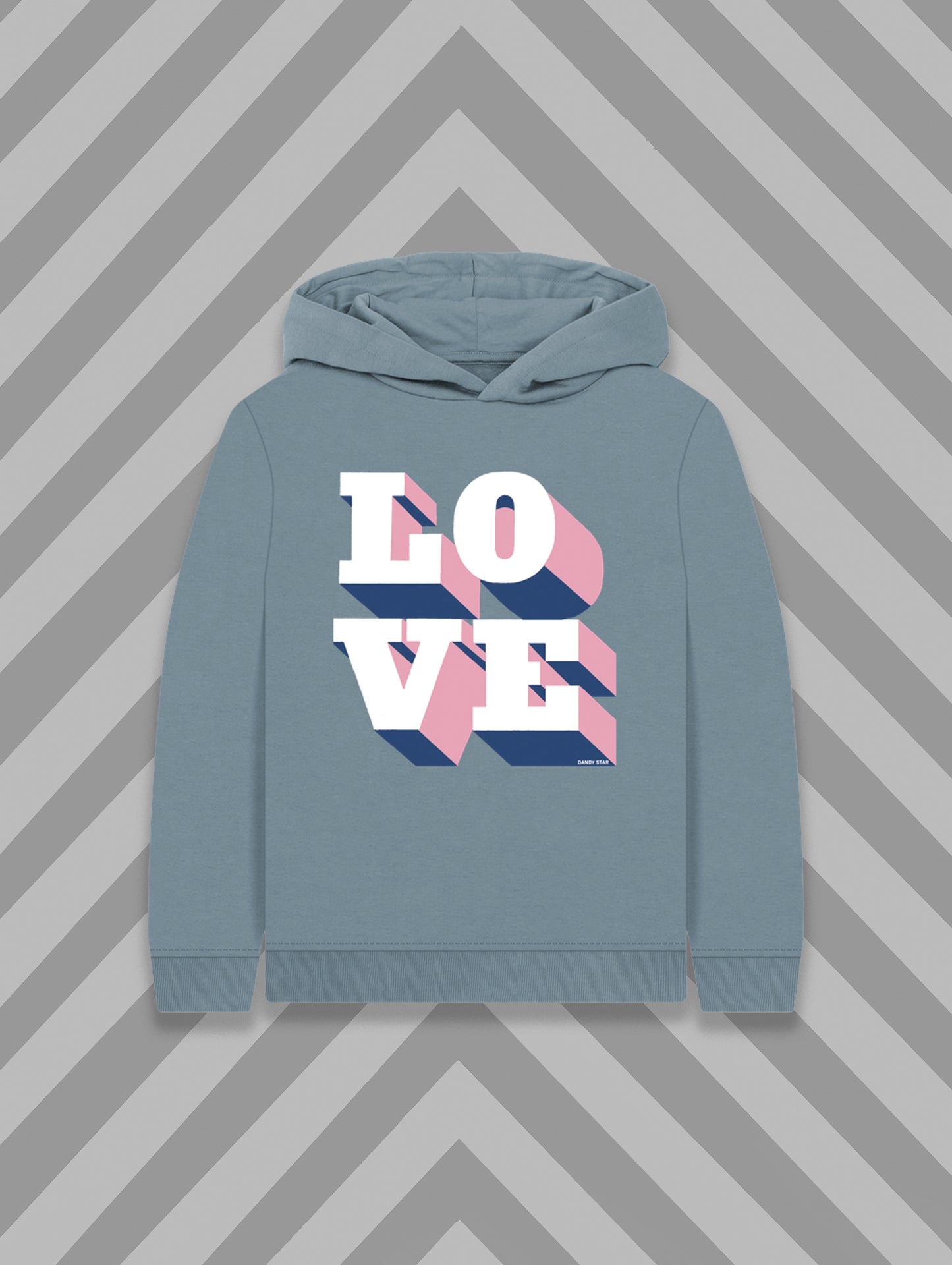 LOVE HOODY DUSTY BLUE