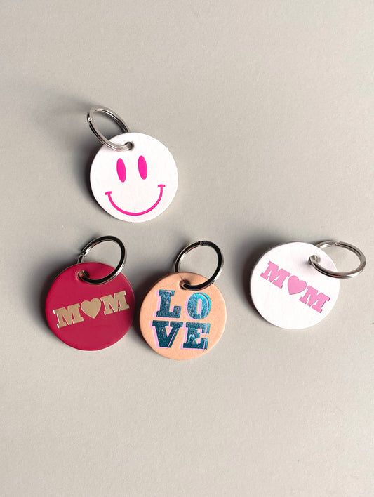 MUM RED KEY RING