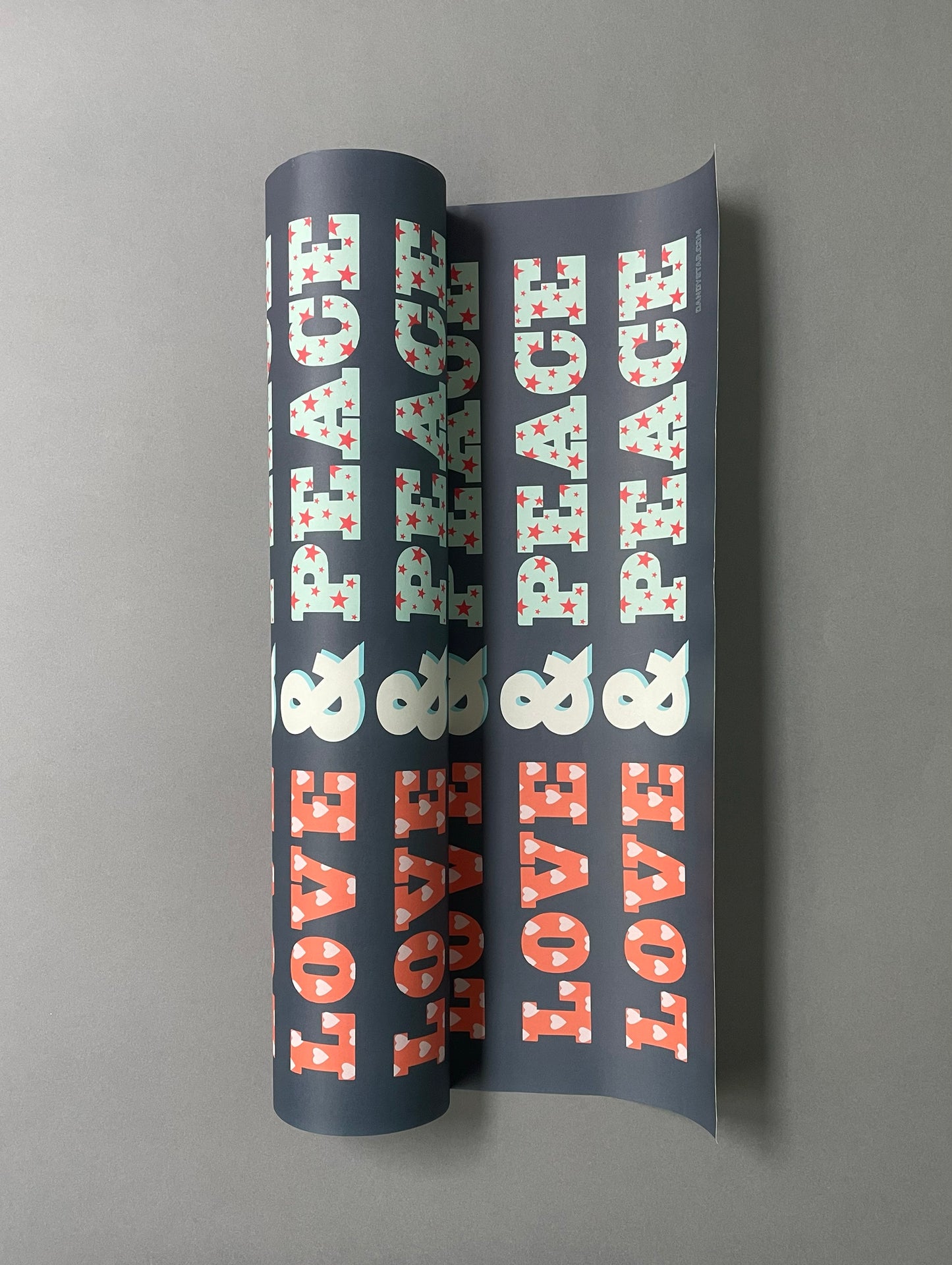 Love & peace wrapping paper
