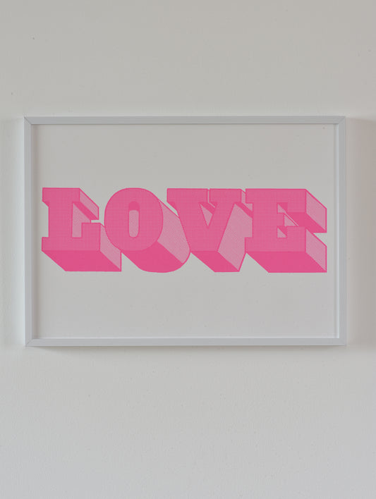 Neon Love print