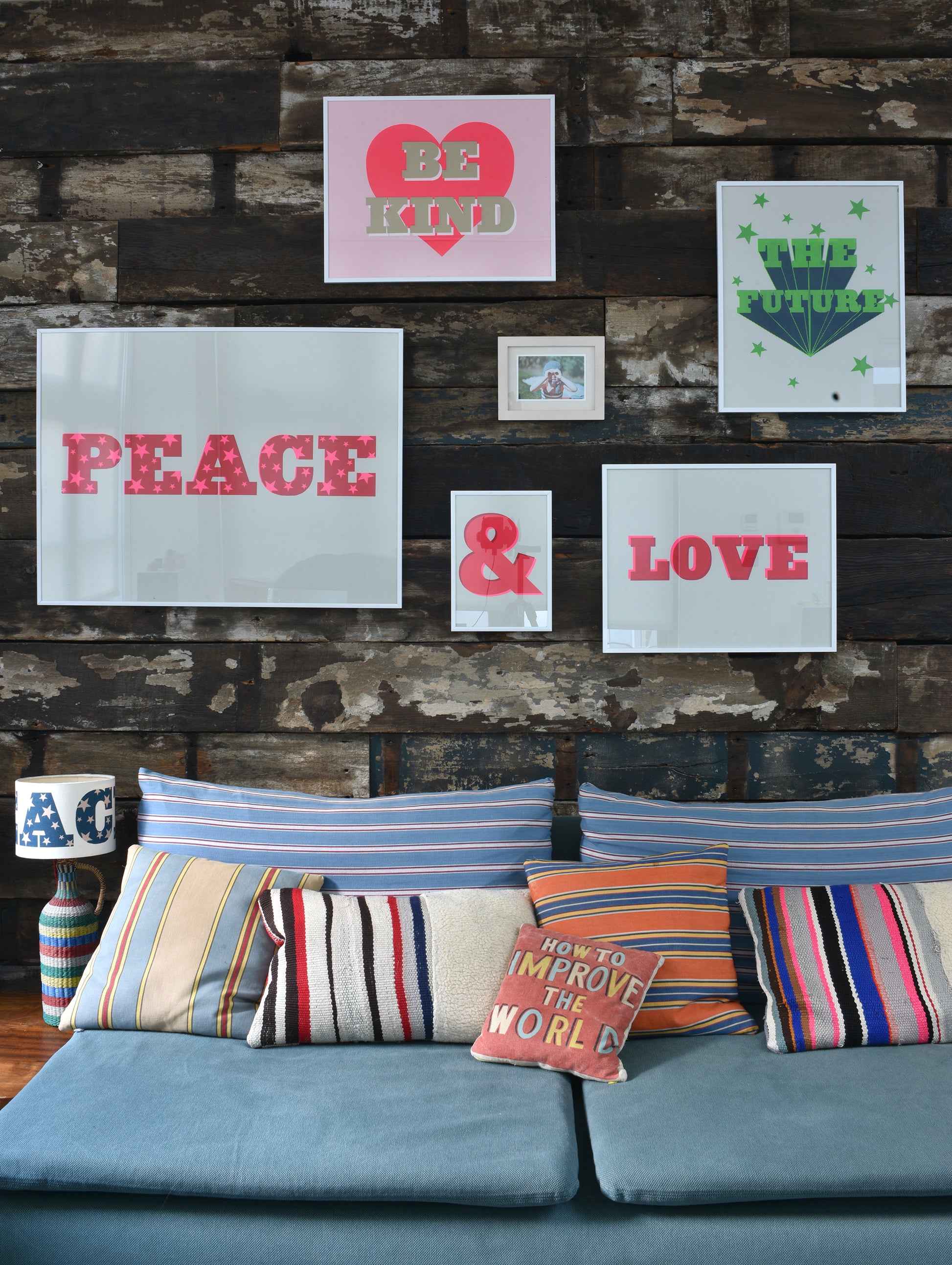 gallery wall peace print