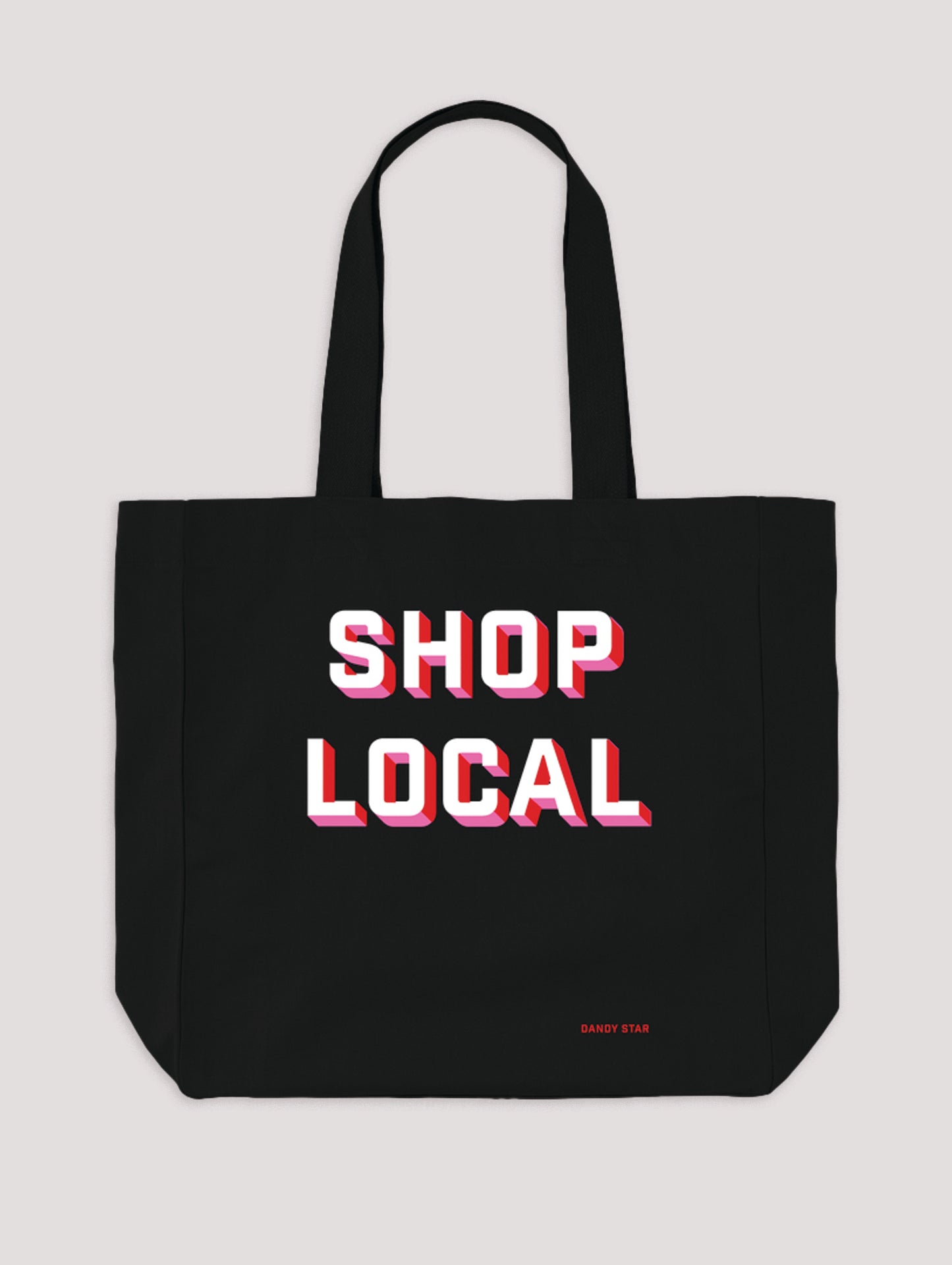 shop local black bag