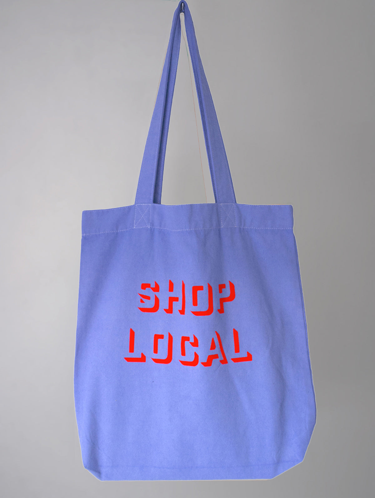 SHOP LOCAL BLUE CANVAS