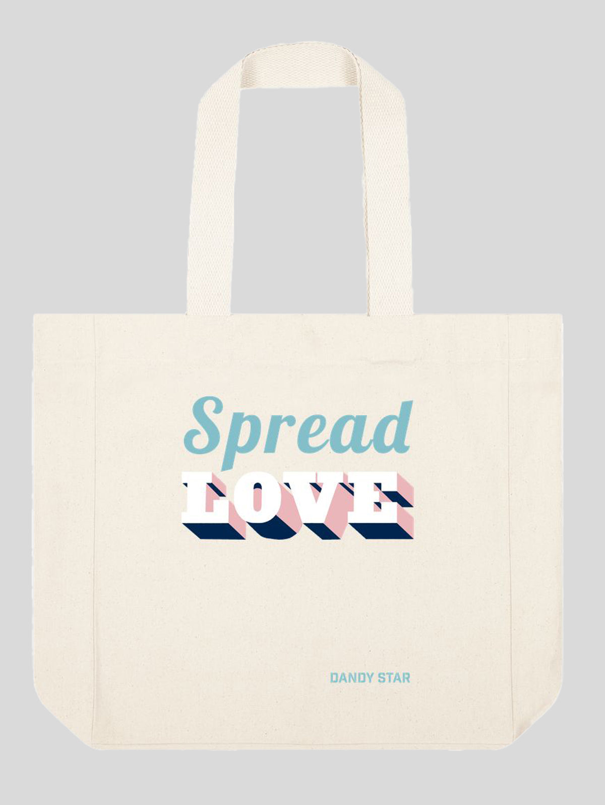 Spread Love natural tote bag