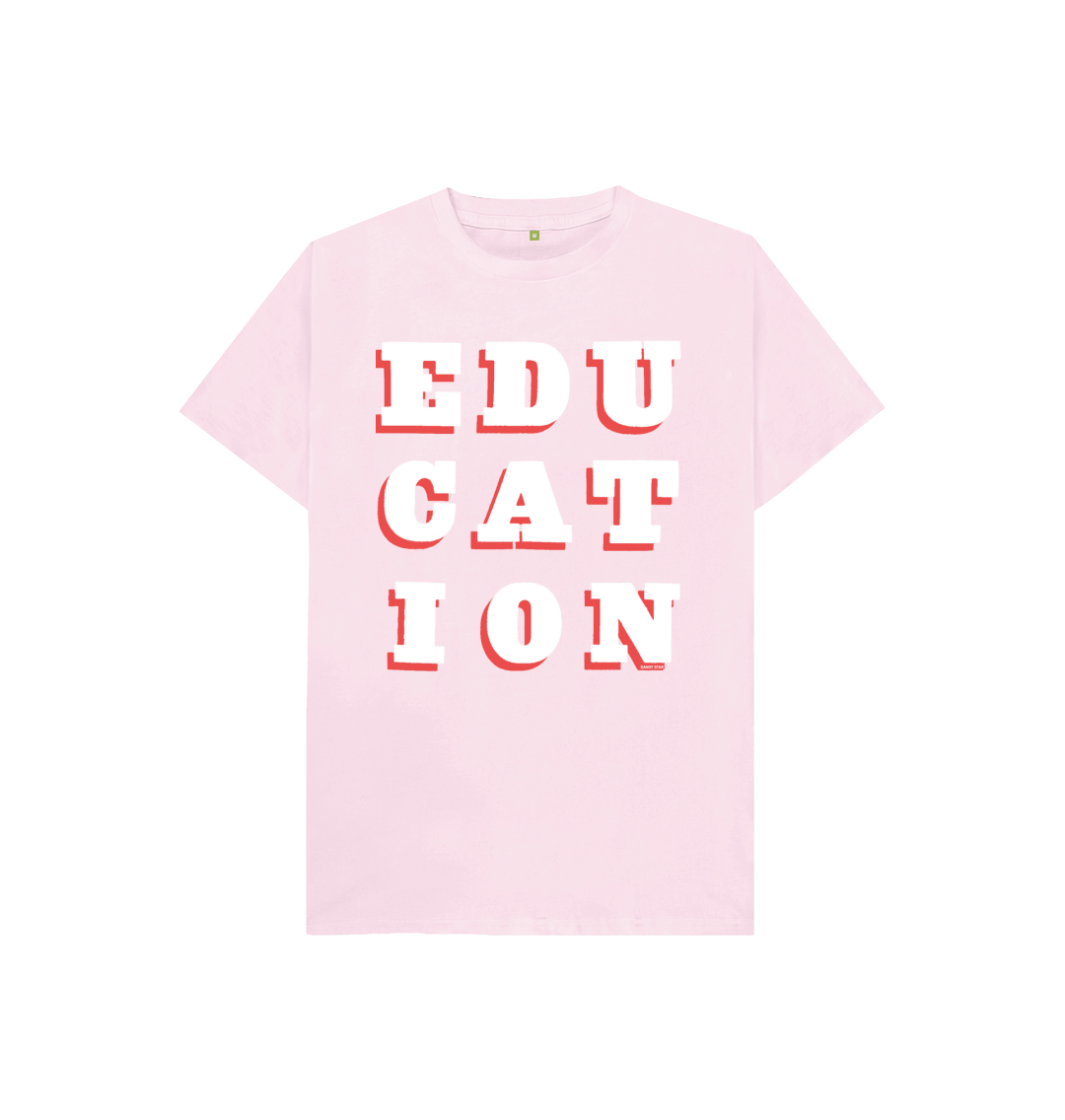 Pink Printed Kids T-Shirt Front