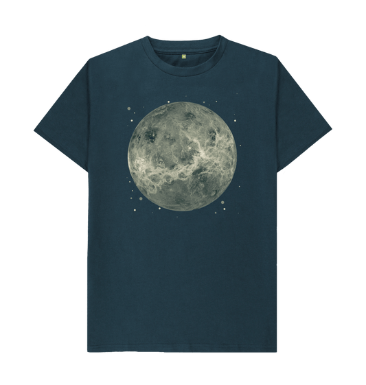 Denim Blue Printed T-shirt Front