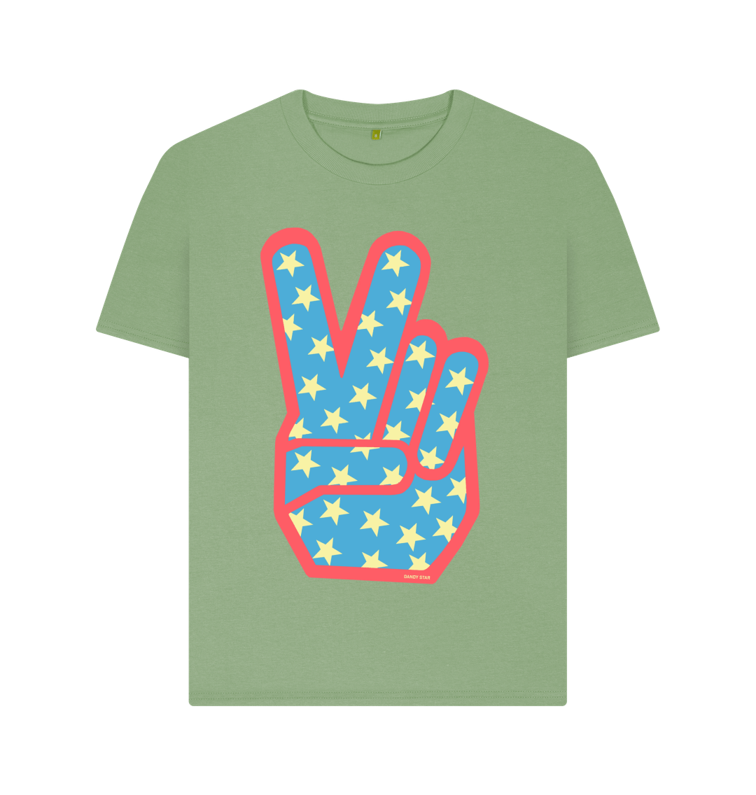 Sage Printed T-shirt Front