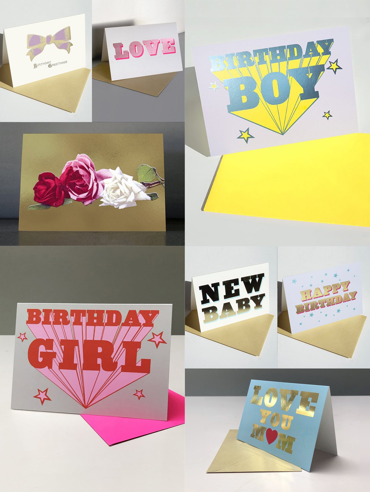 BESPOKE GIFT BOX SET X 12 GREETING CARDS - YOU CHOOSE