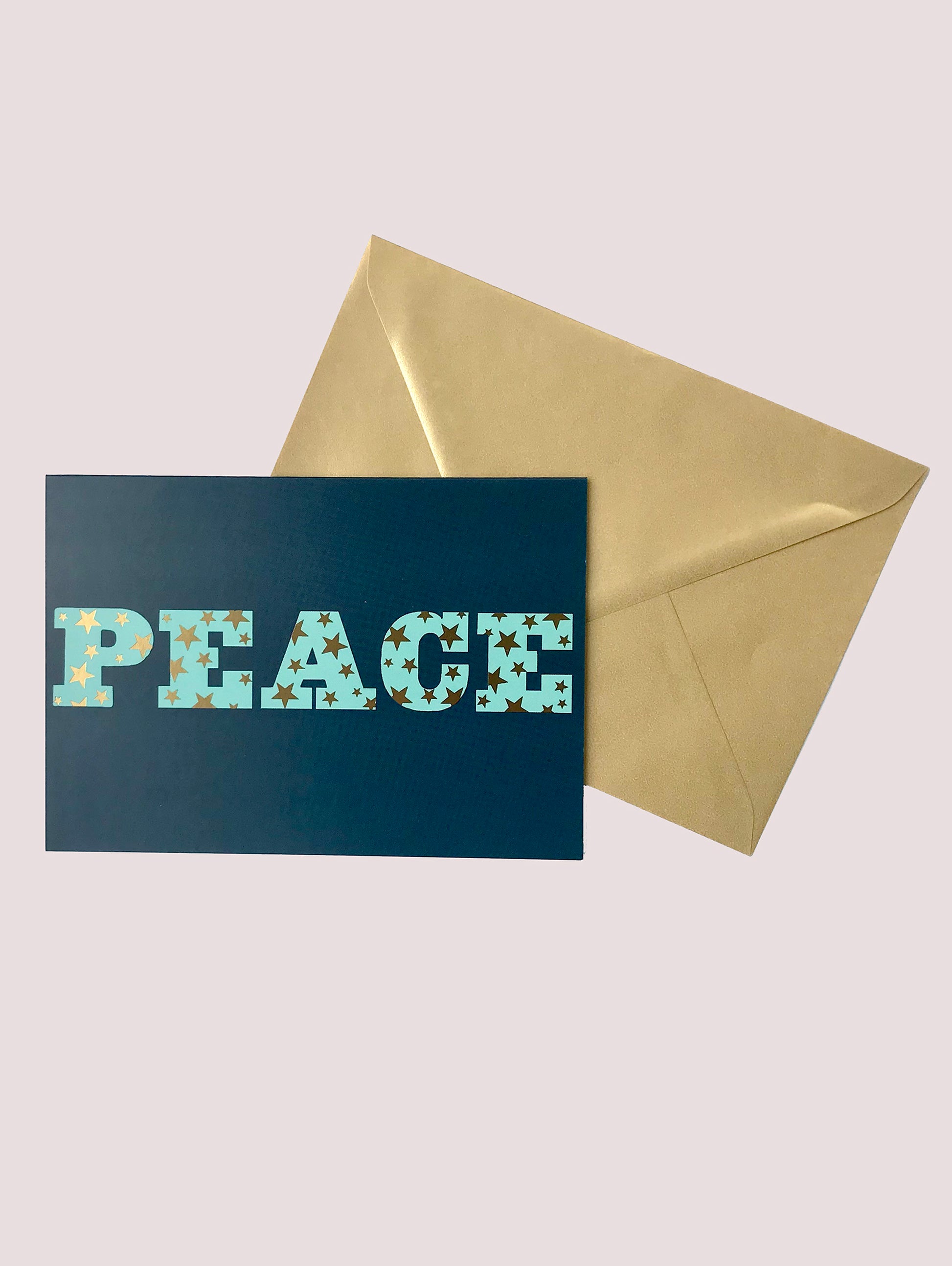 Peace stars greeting card