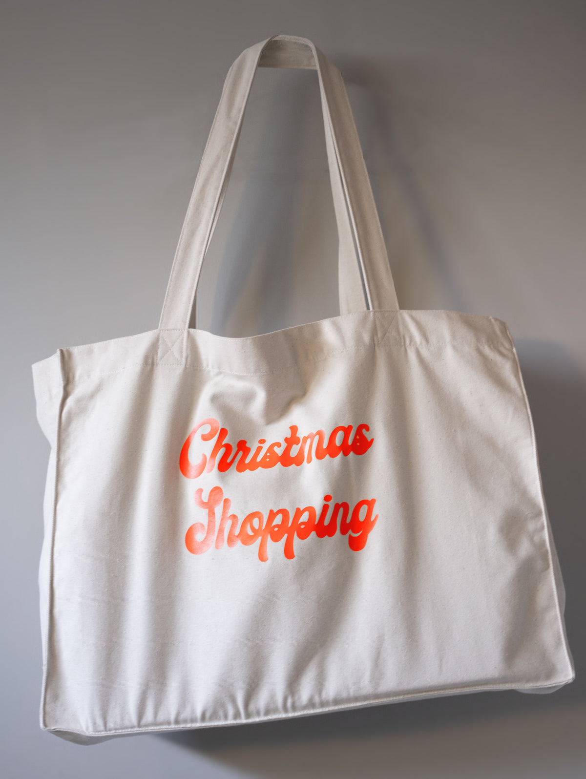 Christmas shopping tote