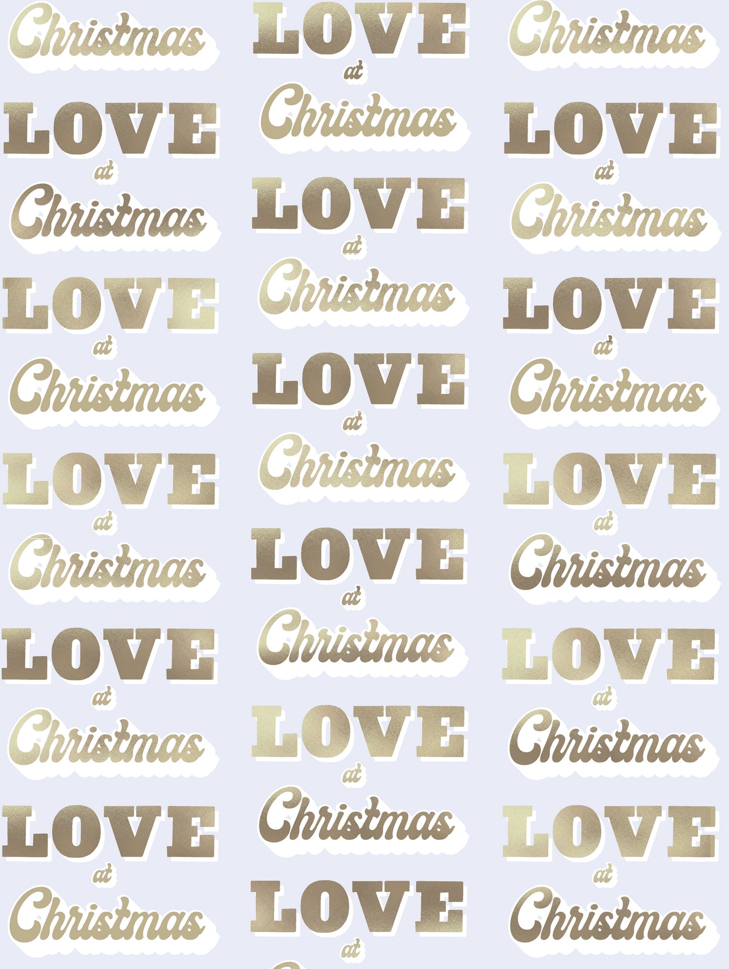 Love at christmas wrapping paper