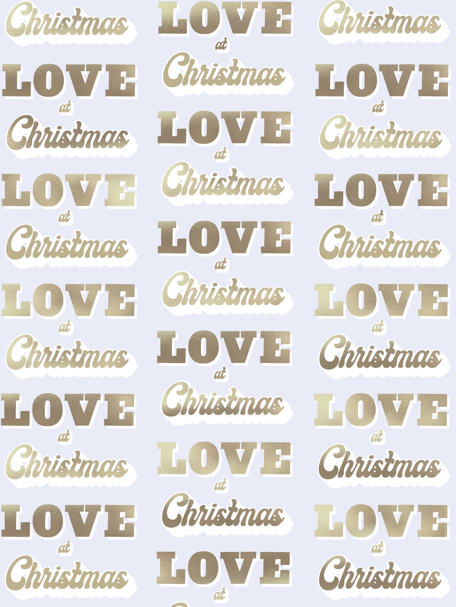 Love at christmas wrapping paper