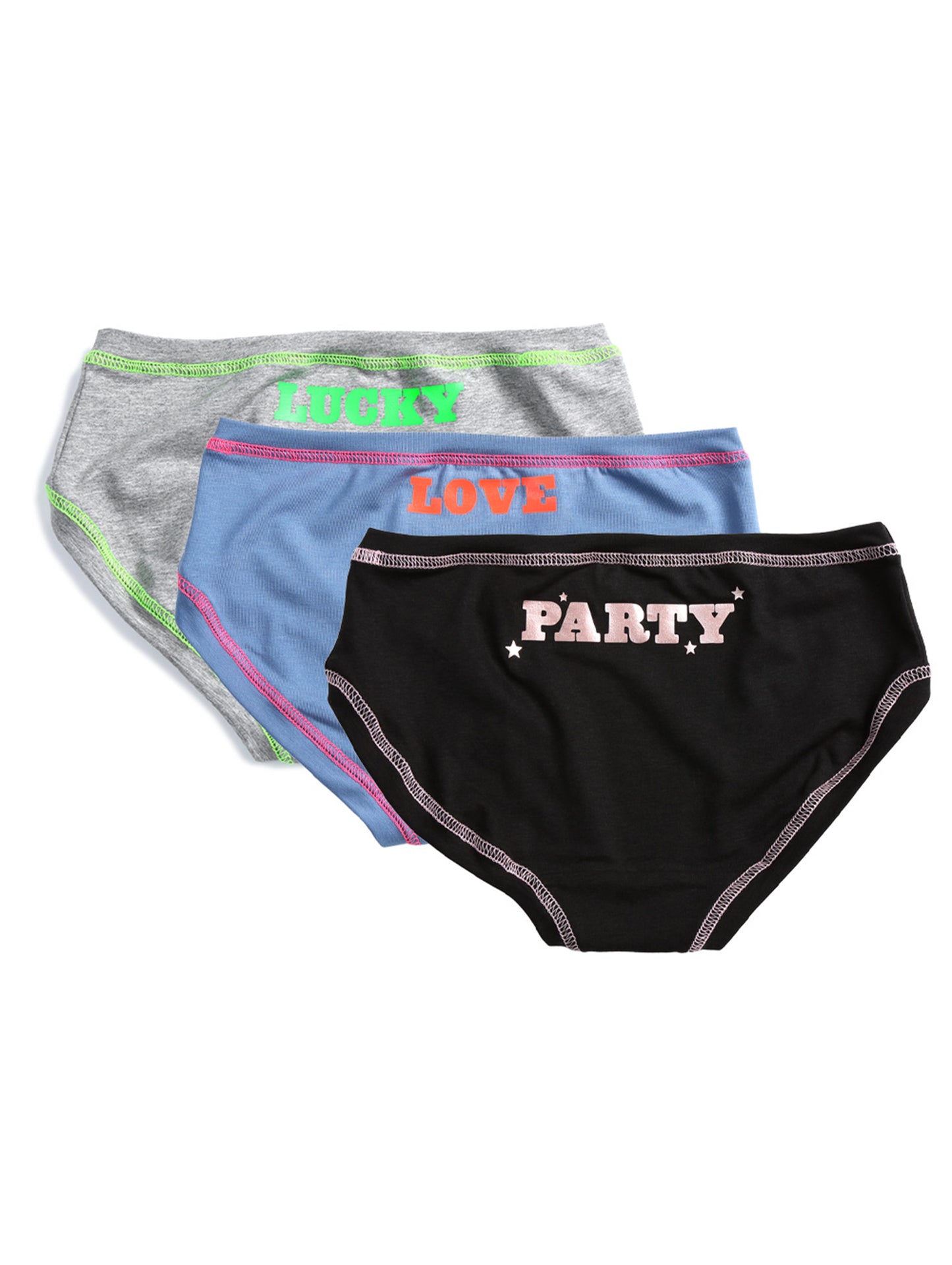 PARTY / LUCKY / LOVE PANTS X3 BOX SET