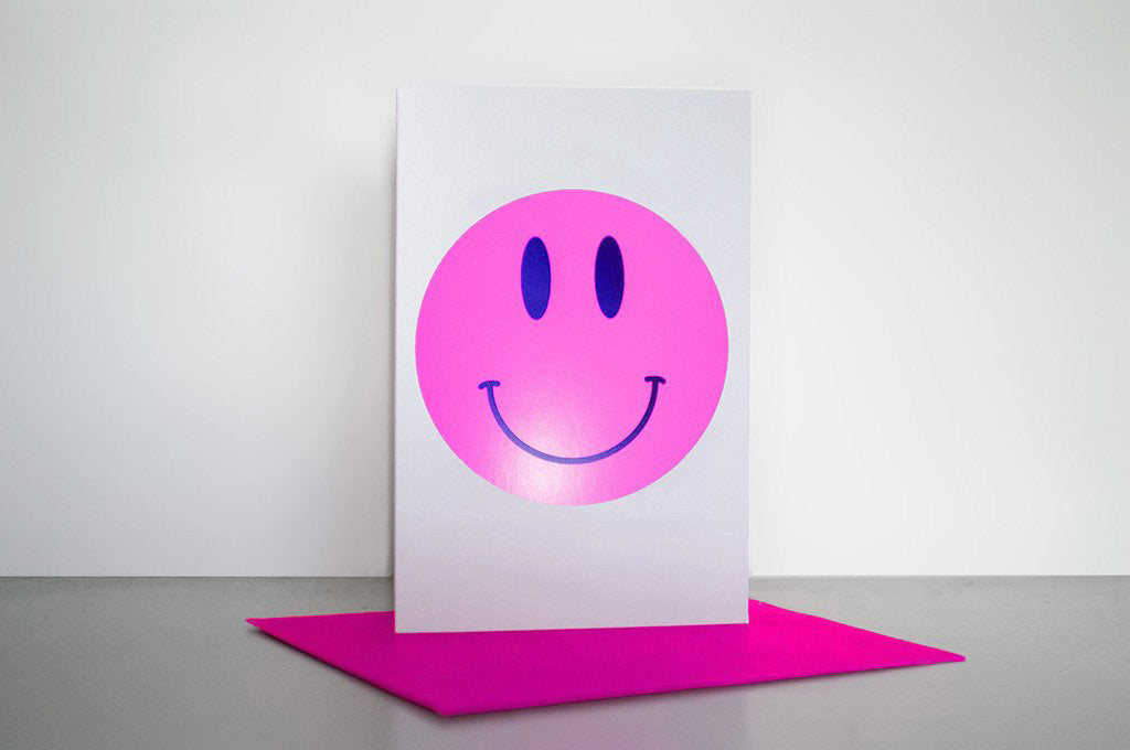 Pink Smiley card