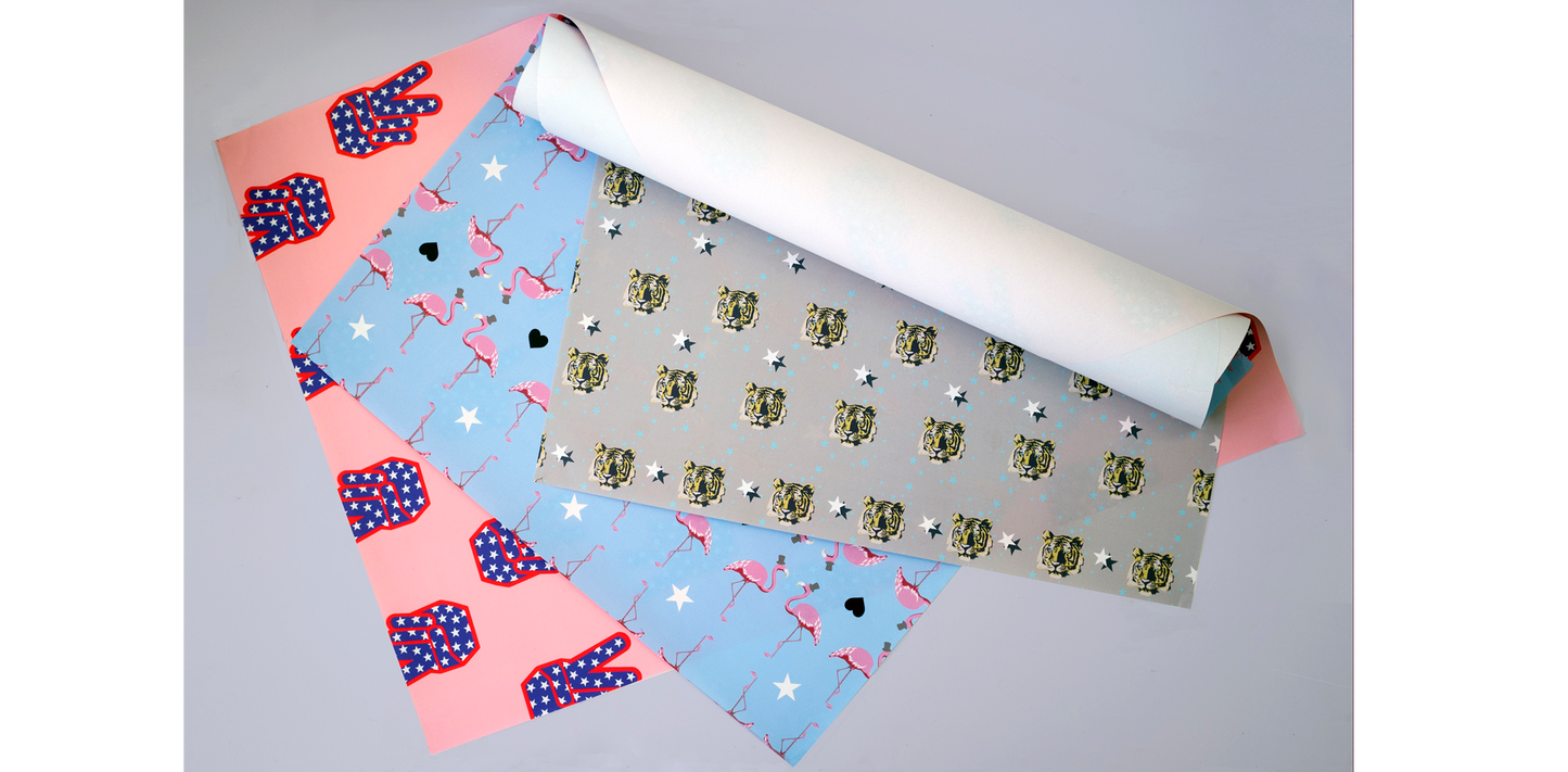 TINY TIGERS WRAP - SINGLE SHEET AS ADD ON ORDER / 5 OR 10 SHEETS - Dandy Star